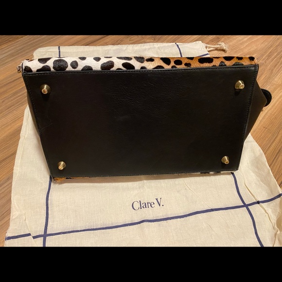 Clare V Leopard Sandrine Bag - Picture 3 of 10